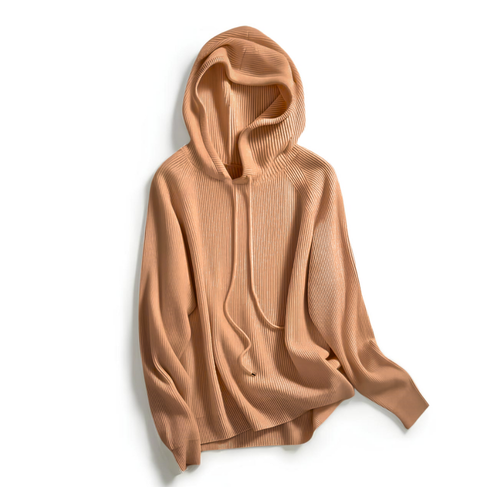 Sweat en Cachemire et Laine Femme – Coupe Ample et Cordons Ajustables
