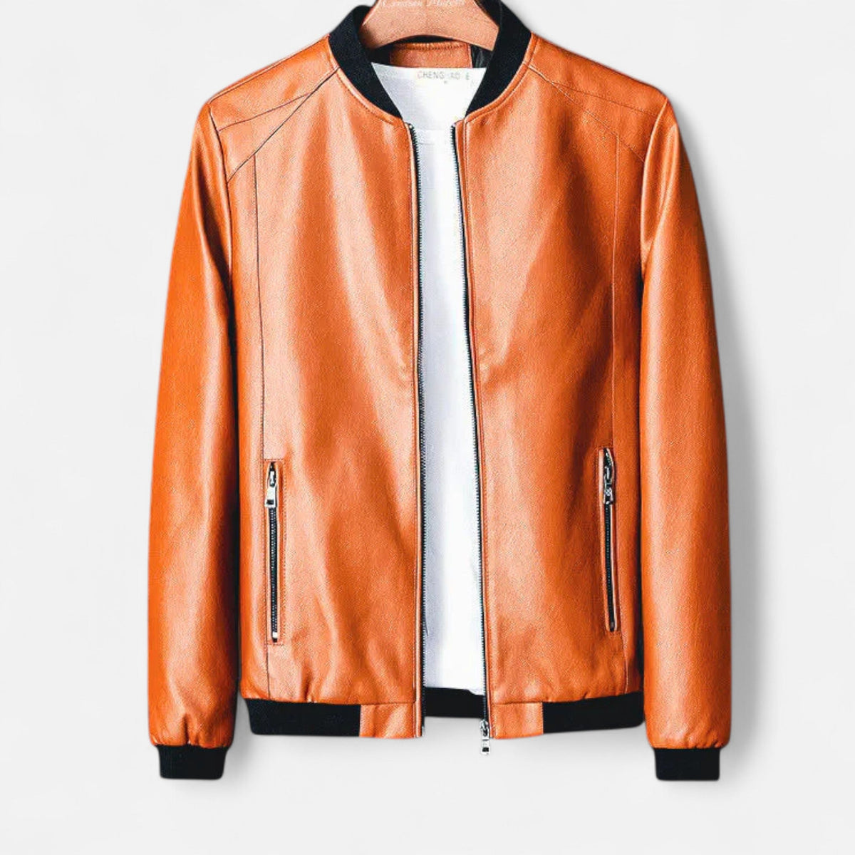 Ancienne Monde | Blouson Homme en Cuir Végan Style Classique