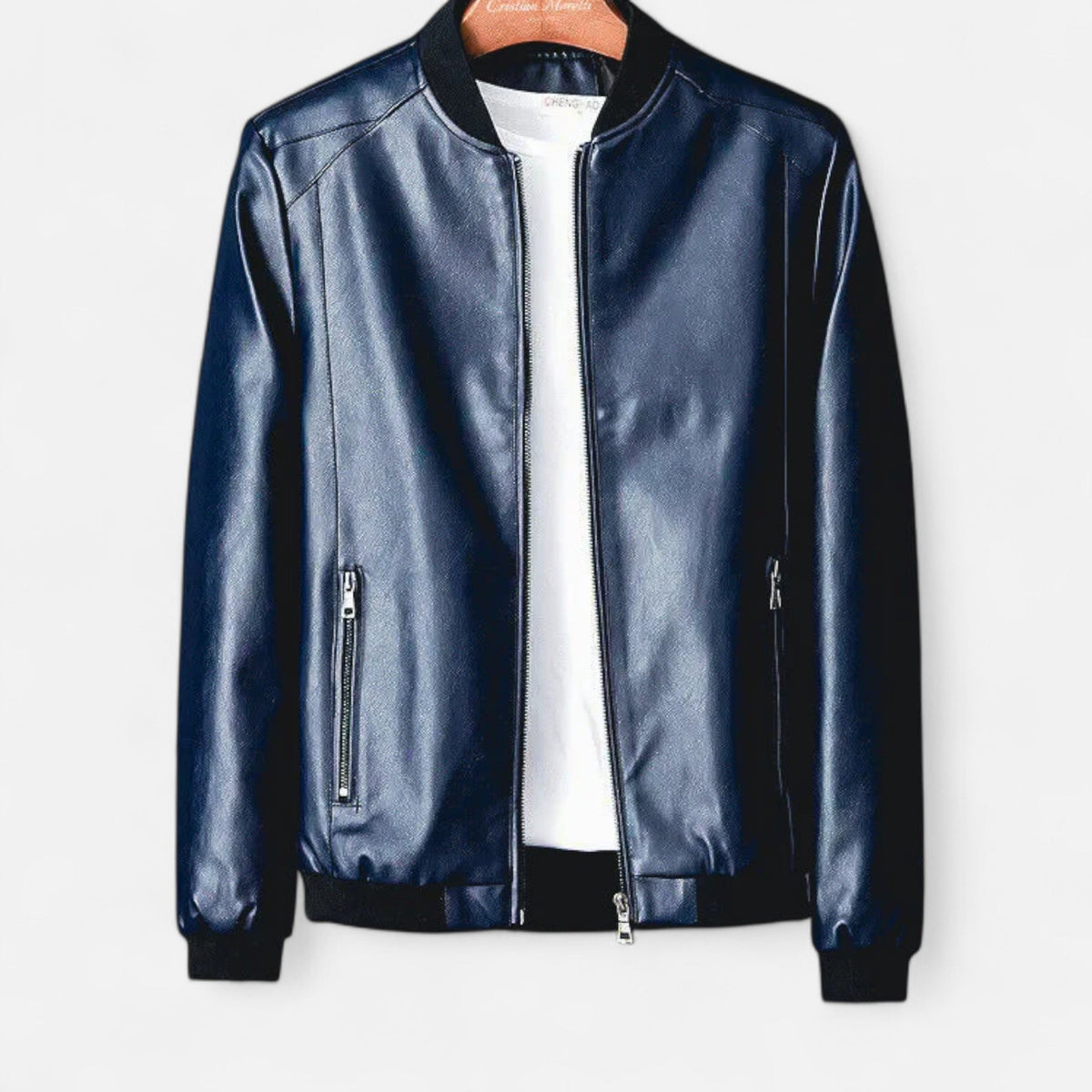 Ancienne Monde | Blouson Homme en Cuir Végan Style Classique