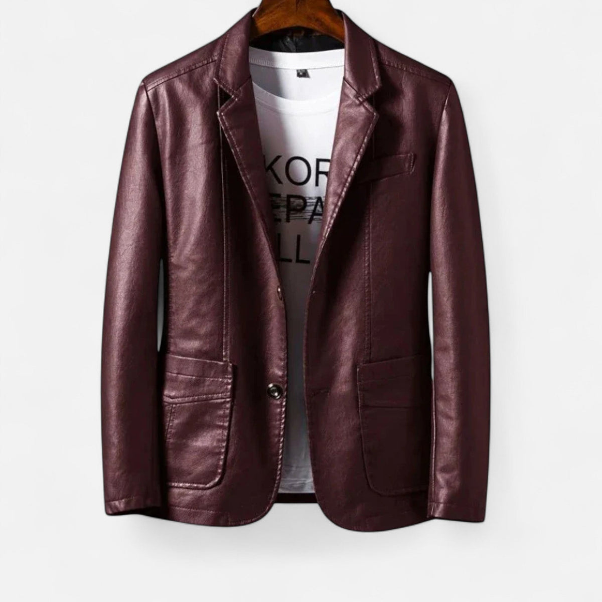 Ancienne Monde | Blouson Homme en Cuir Végan Artisan Style Héritage