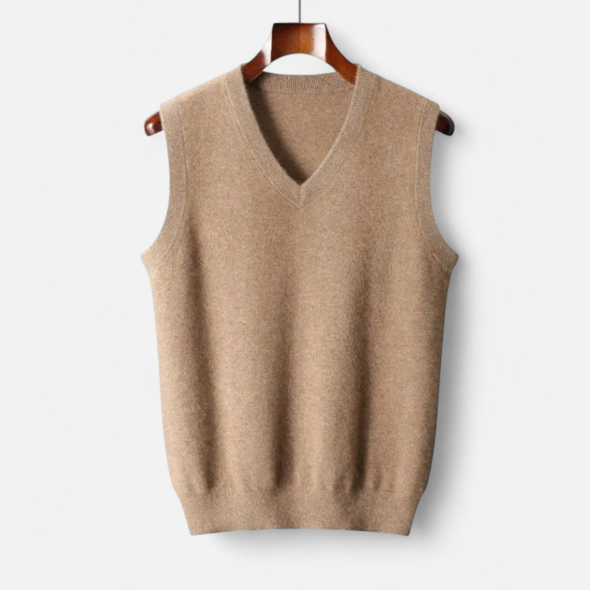 Ancienne Monde | Gilet Homme Sans Manches en Laine Mérinos Col V