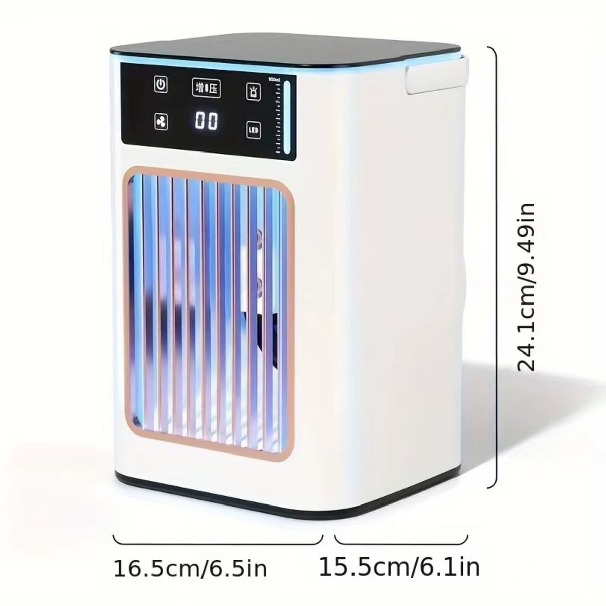 USB Mini Air Conditioner with Misting, 3 Speeds, and Personal Cooling