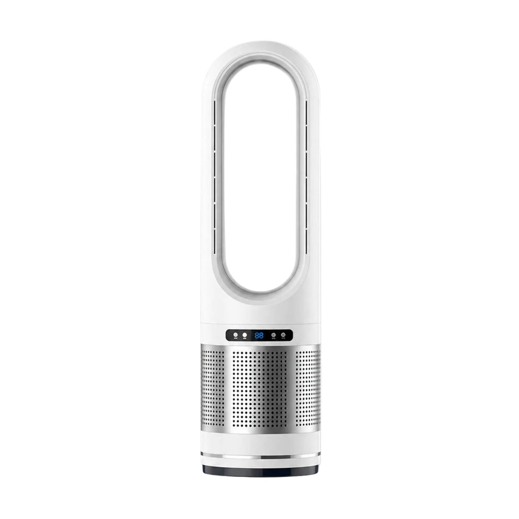 Vertical Bladeless Fan with Remote Control, Oscillation, and Timer