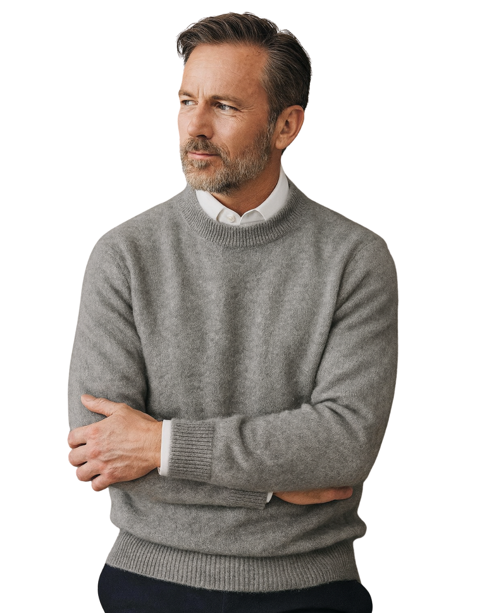 Pull en Cachemire Homme – Maille Douce et Coupe Ajustée Intemporelle