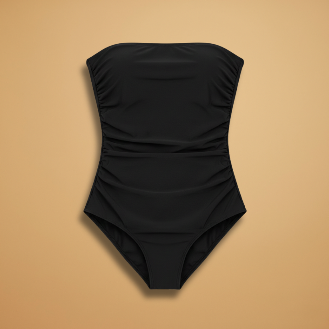 Tenue de natation une pièce femme - costume de bain bandeau drapé | vacances