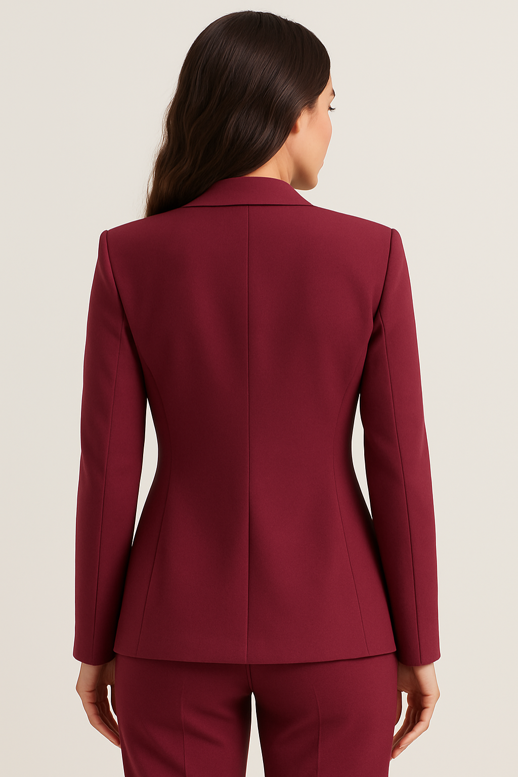 Blazer Femme – Boutonnage Simple Col Cranté Poches à Rabat pour Tenue Formelle