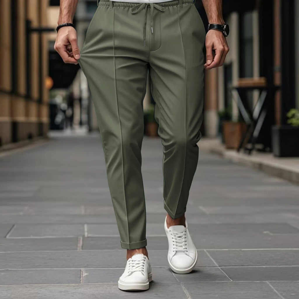 Bas homme business slim ajusté taille élastiquée