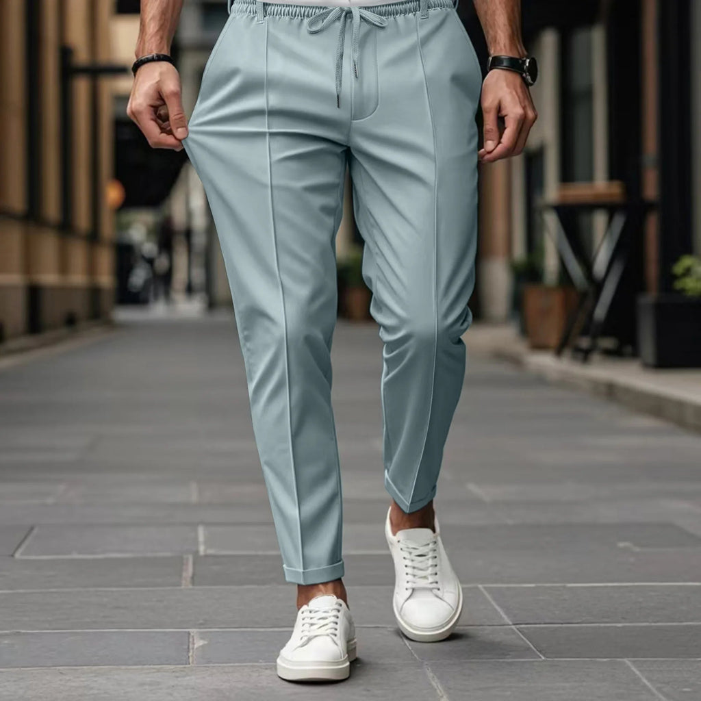 Bas homme business slim ajusté taille élastiquée