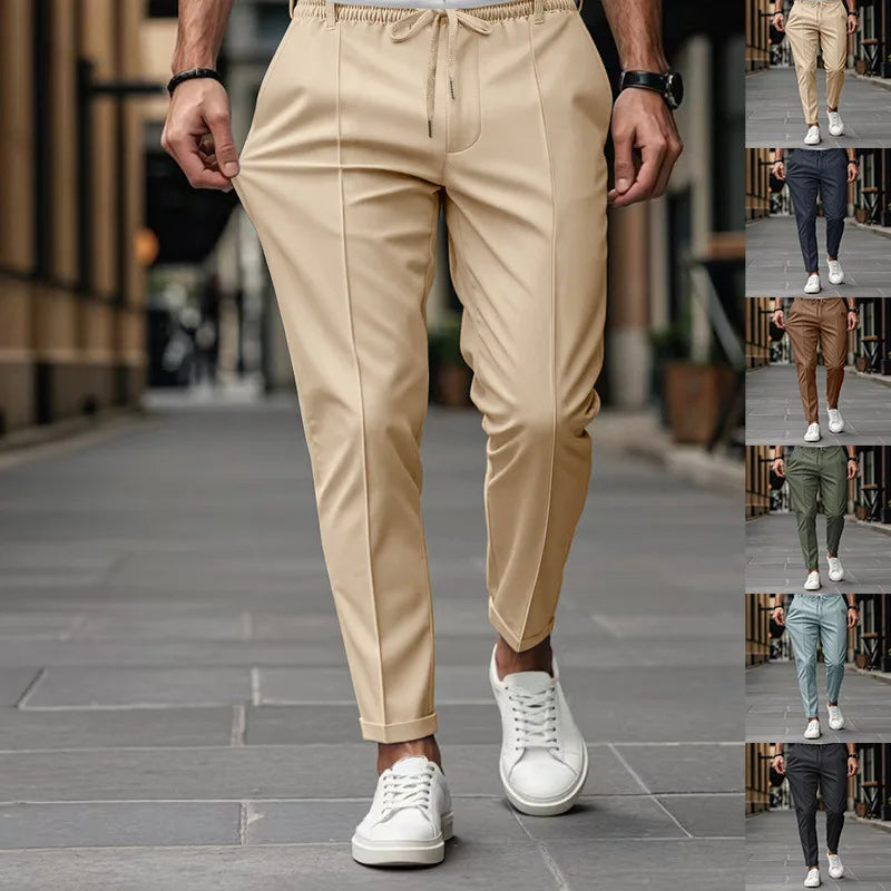 Bas homme business slim ajusté taille élastiquée