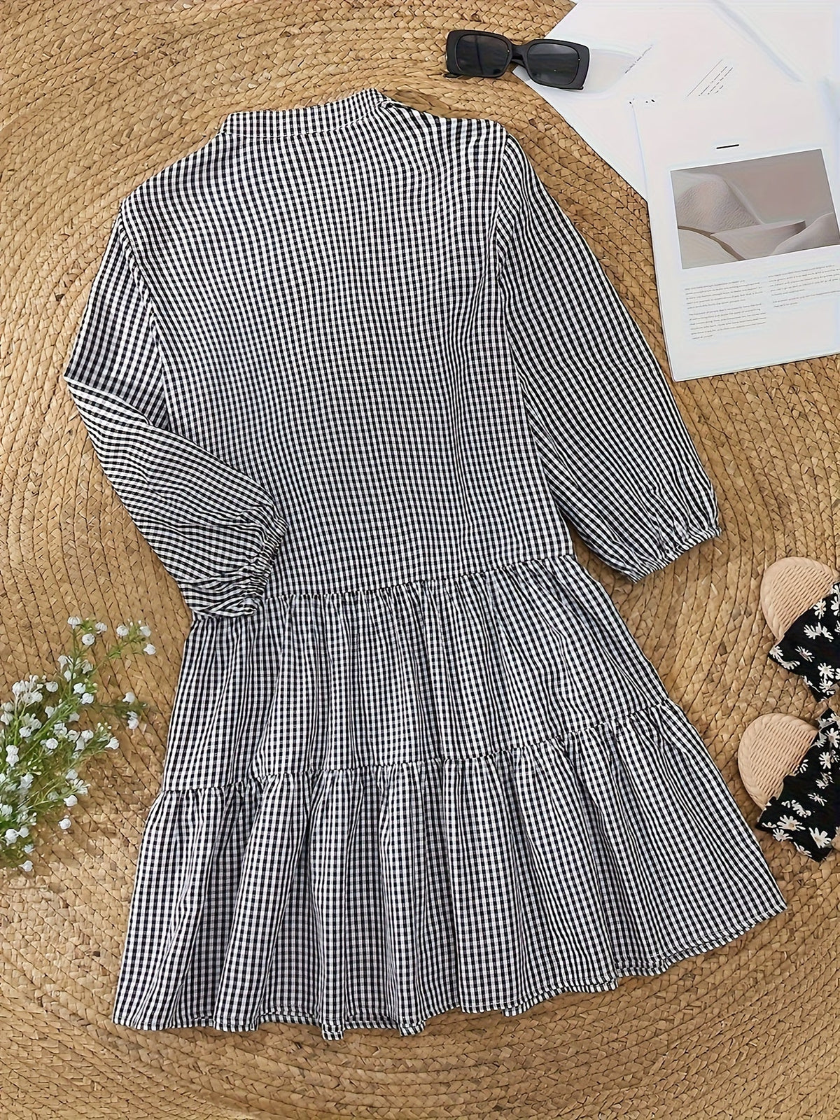 Robe Courte À Volants