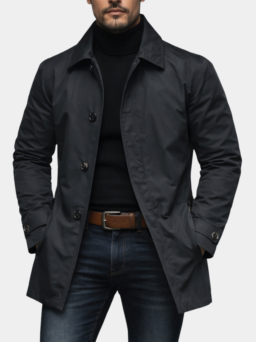 Manteau Homme Résistant aux Intempéries – Doublure Matelassée & Coupe Élégante