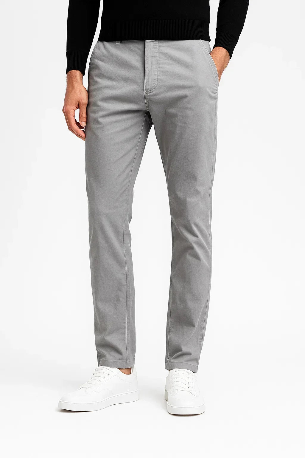 Chino en Coton Homme – Coupe Droite et Confort Respirant au Quotidien