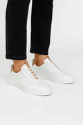 Baskets en Cuir Synthétique Homme – Perforées et Semelle Confortable