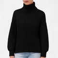 Pull en Laine et Cachemire Femme – Texture Côtelée et Coupe Épurée Intemporelle