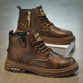 Bottes Cuir Véritable Homme – Semelle Robuste et Confort Durable