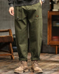 Pantalon Cargo Homme – Coupe Droite Poches à Rabat Finition Vintage