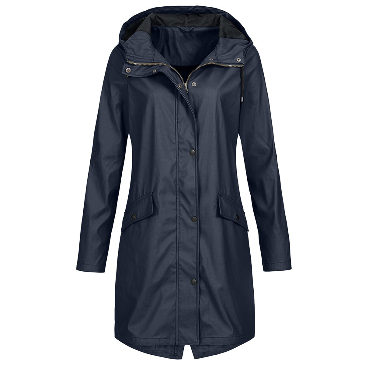 Veste de Pluie Femme – Capuche Ajustable et Style Intemporel pour Temps Variable