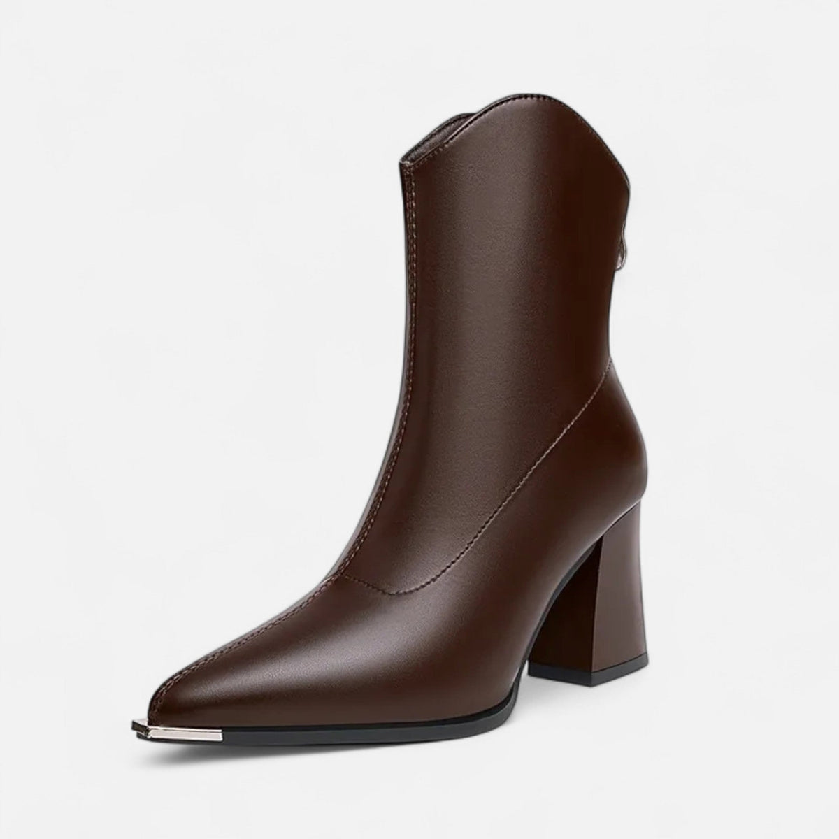 Ancienne Monde | Bottines Chelsea Femme Cuir Végan Talon Haut