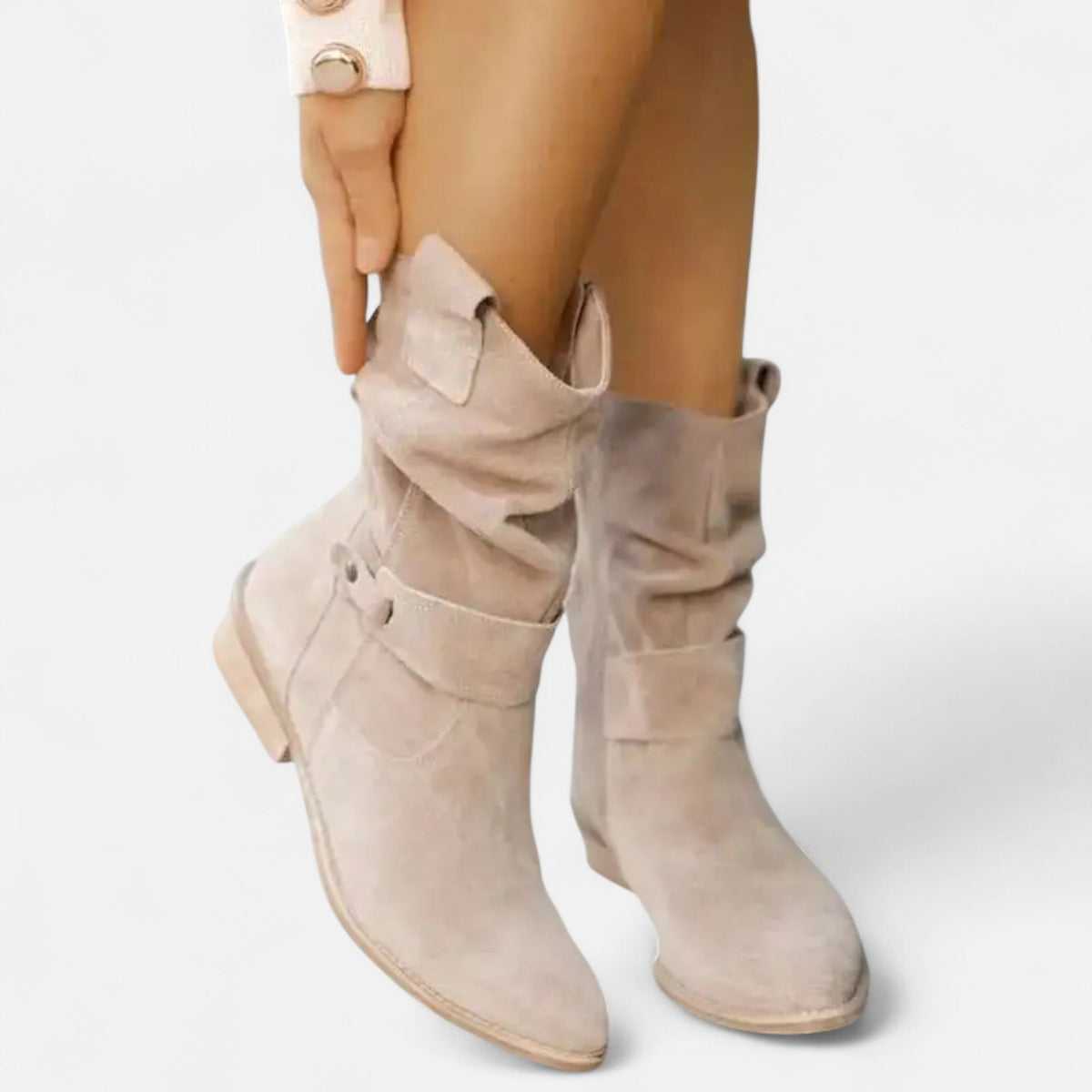 Ancienne Monde | Bottines Femme Tige Souple Style Décontracté Élégant