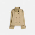 Ancienne Monde | Trench Court Ceinturé Élégant pour Femme