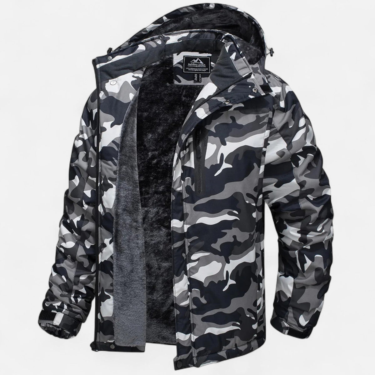 Ancienne Monde | Parka Homme Hiver Imperméable à Doublure Polaire