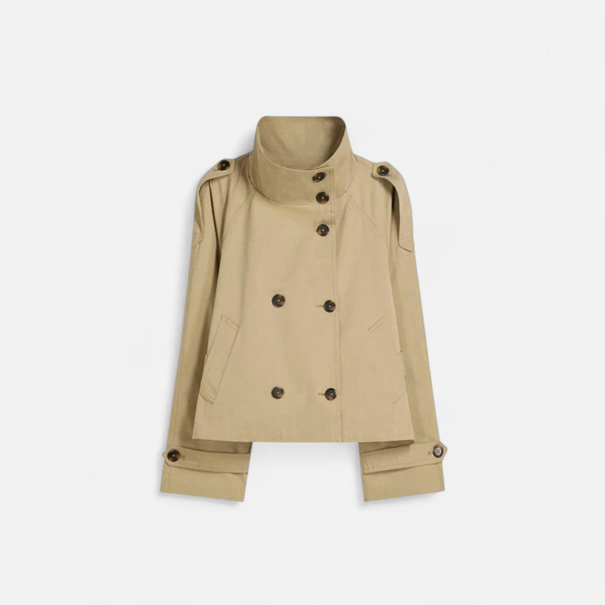 Ancienne Monde | Trench Court Ceinturé Femme
