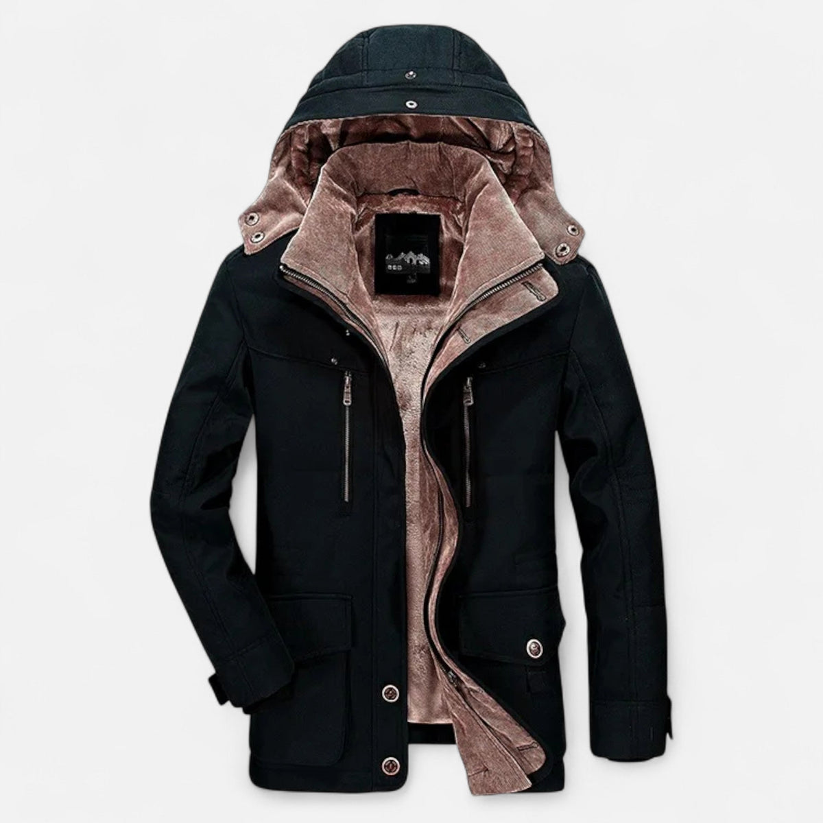 Ancienne Monde | Parka Homme Épaisse Matelassée à Capuche