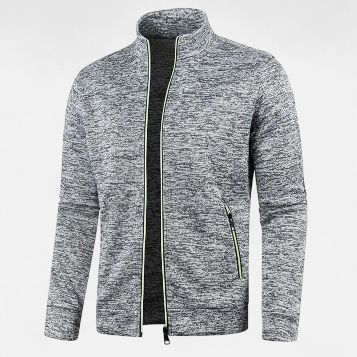 Ancienne Monde | Cardigan Homme en Maille Zippée Élégance Intemporelle