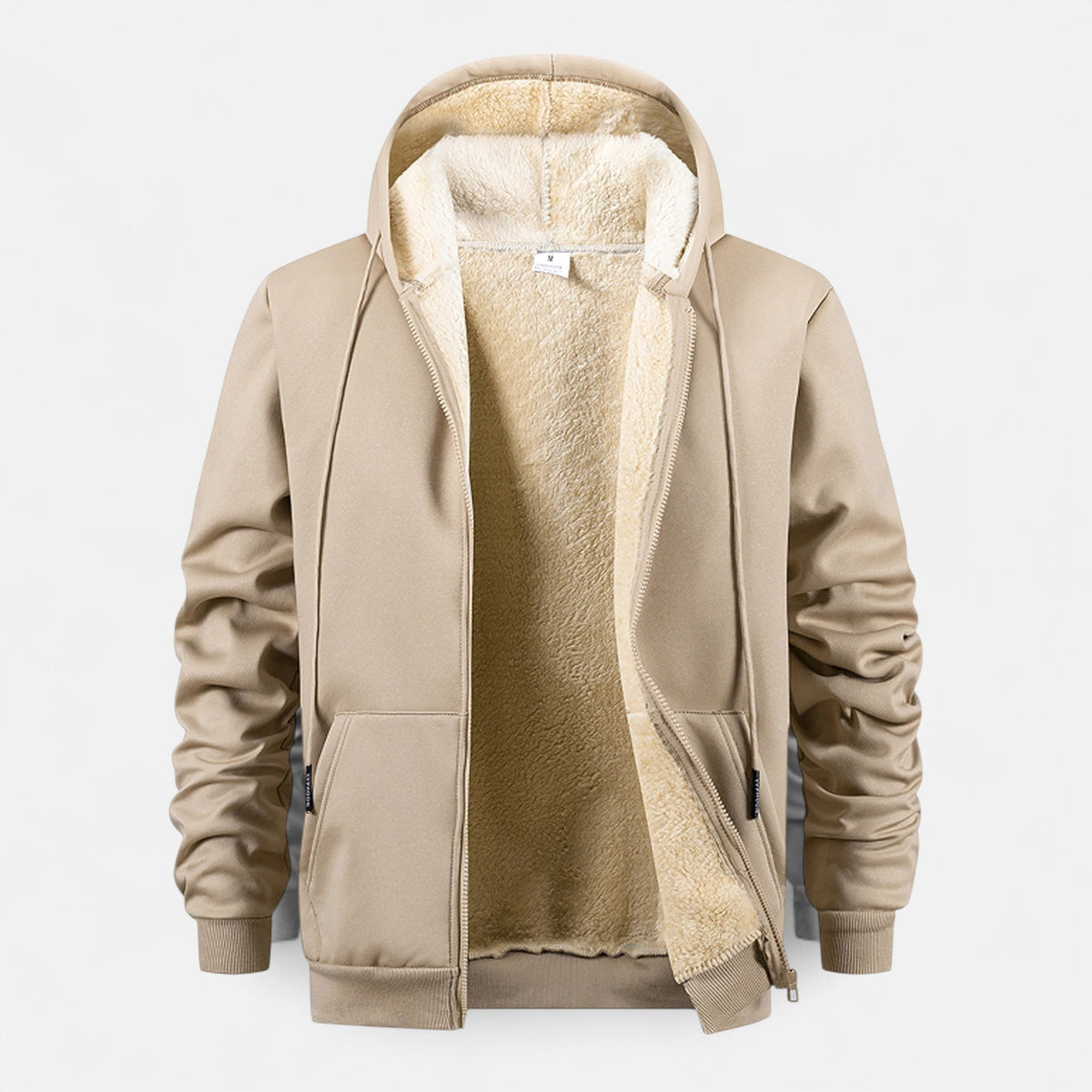 Ancienne Monde | Veste à Capuche Homme Zippée Doublée en Polaire