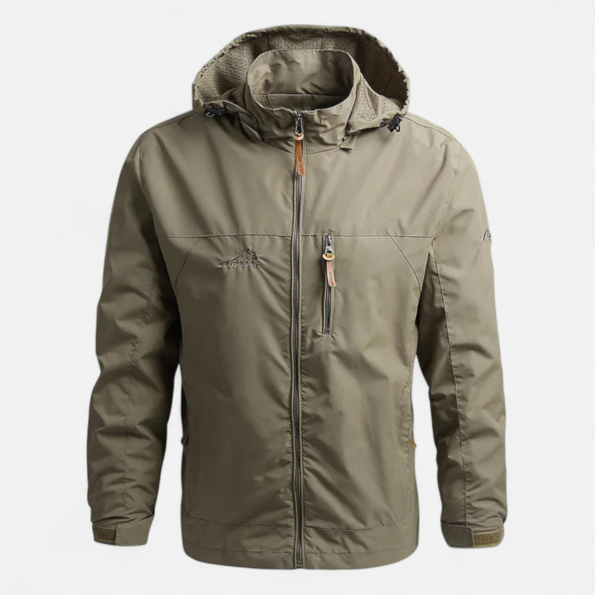 Ancienne Monde | Veste Homme Coupe-Vent Imperméable à Capuche
