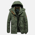 Ancienne Monde | Parka Longue Homme Hiver Épais à Capuche