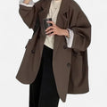 Ancienne Monde | Blazer Femme Oversize Double Boutonnage Élégance Classique