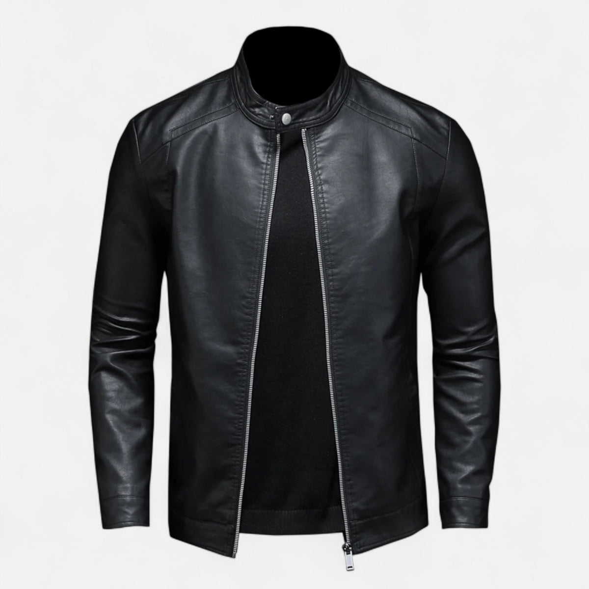 Ancienne Monde | Blouson Homme Cuir Biker Slim Fit
