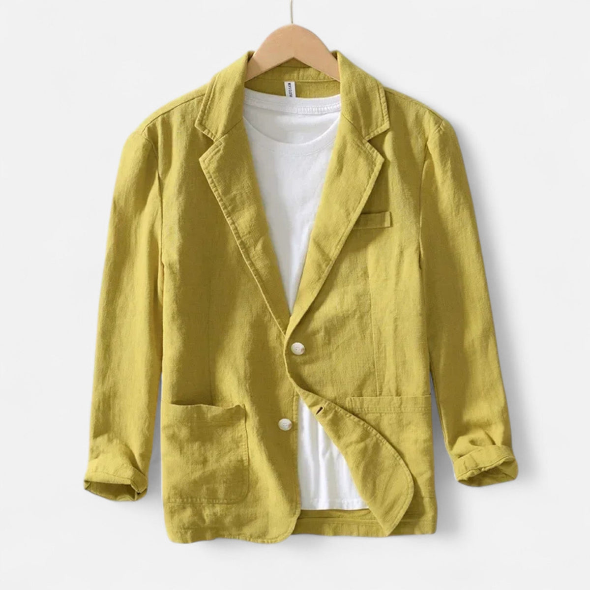 Ancienne Monde | Blazer Homme Ample en Lin Mélangé Style Safari