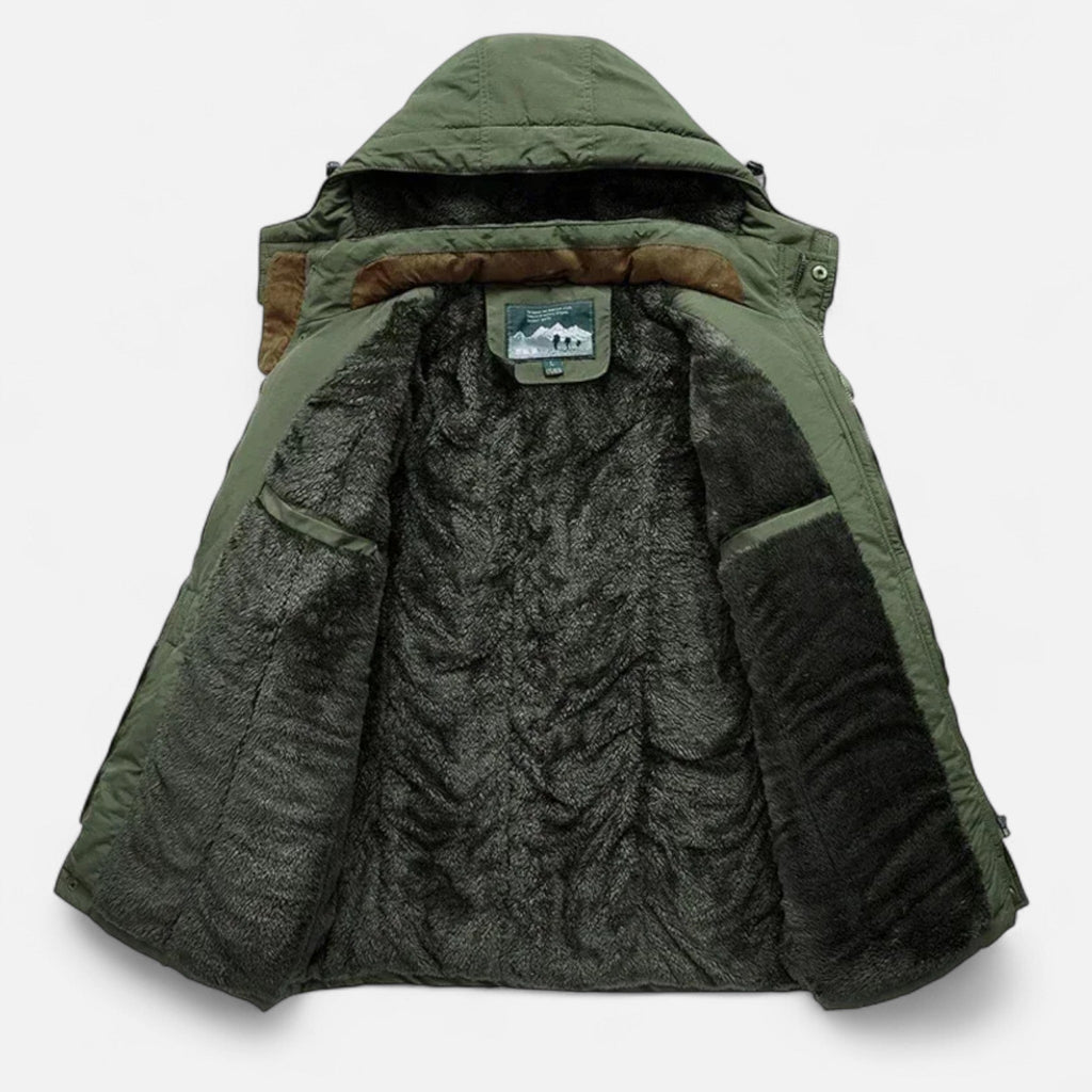 Ancienne Monde | Parka Longue Homme Hiver Épais à Capuche