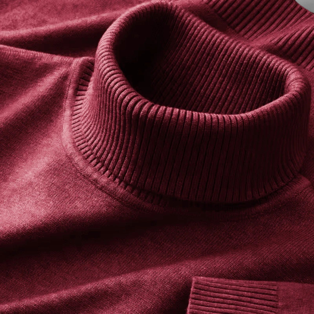 Pull en Laine Homme – Col Roulé Classique et Style Intemporel Raffiné