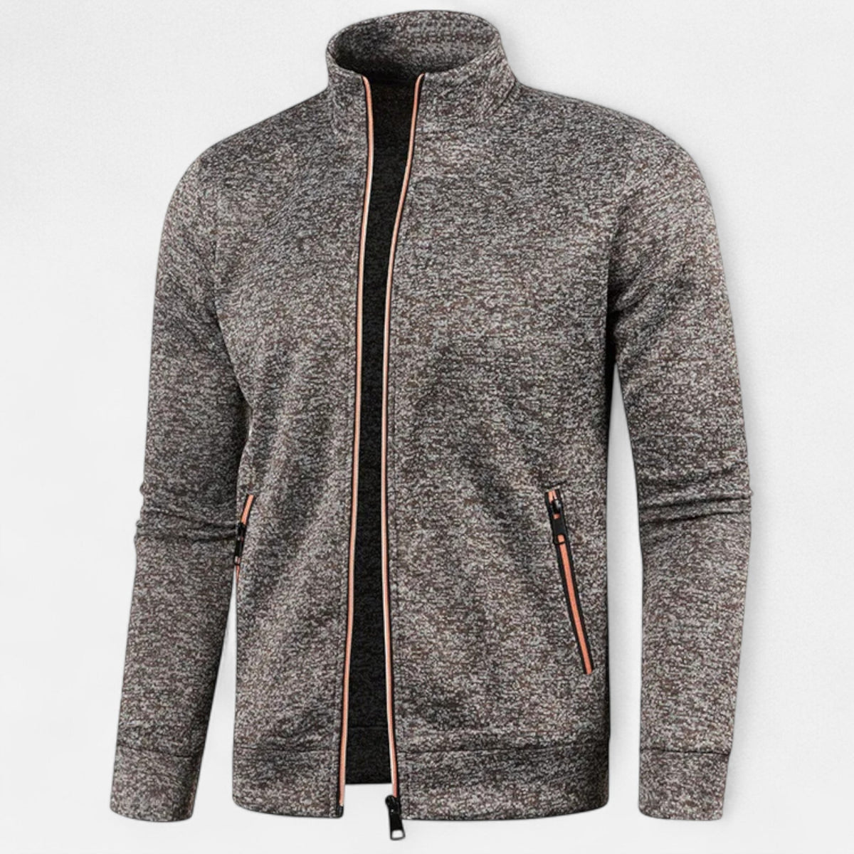 Ancienne Monde | Cardigan Homme en Maille Zippée Élégance Intemporelle