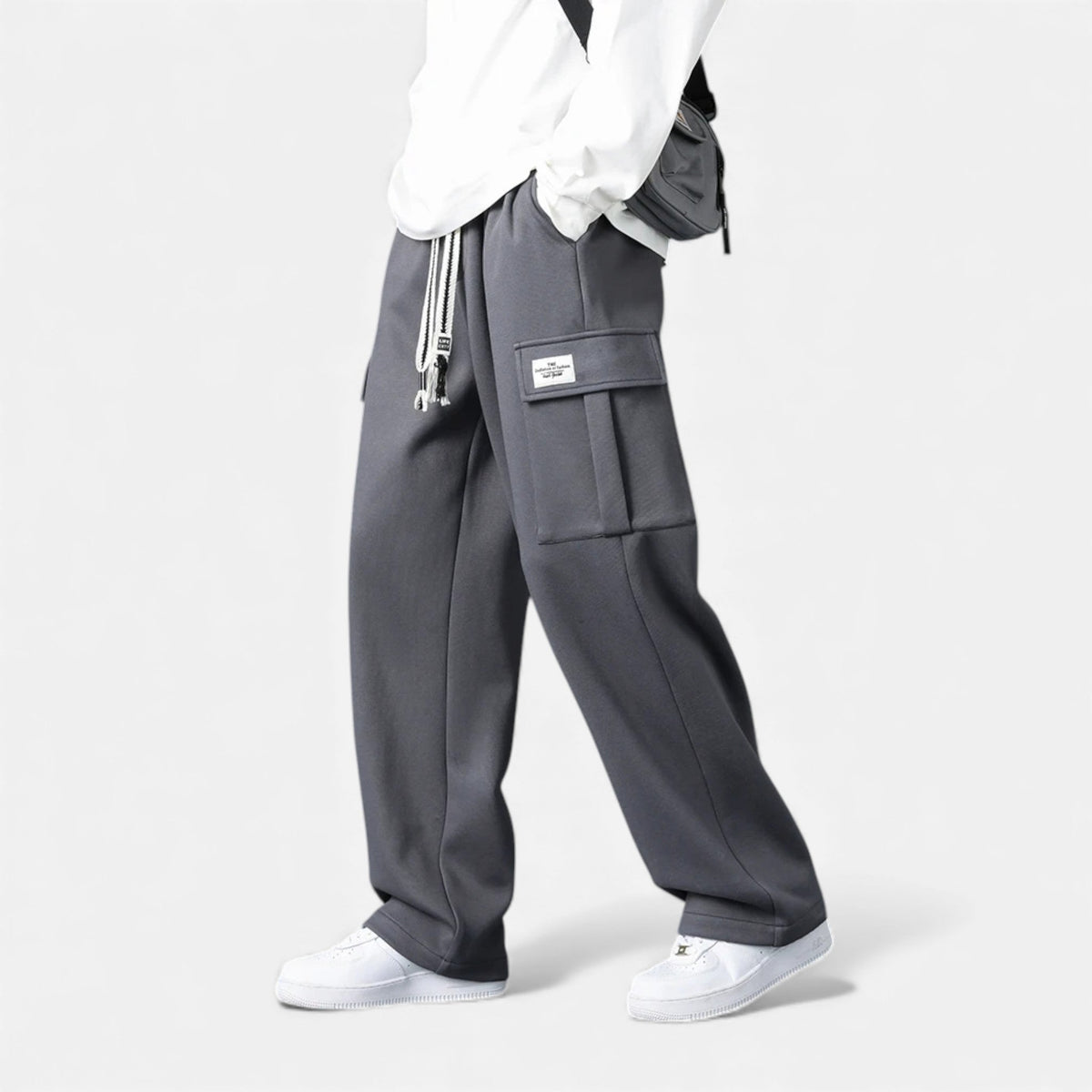 Ancienne Monde | Pantalon Jogger Cargo Homme – Coupe Ample Streetwear Décontractée