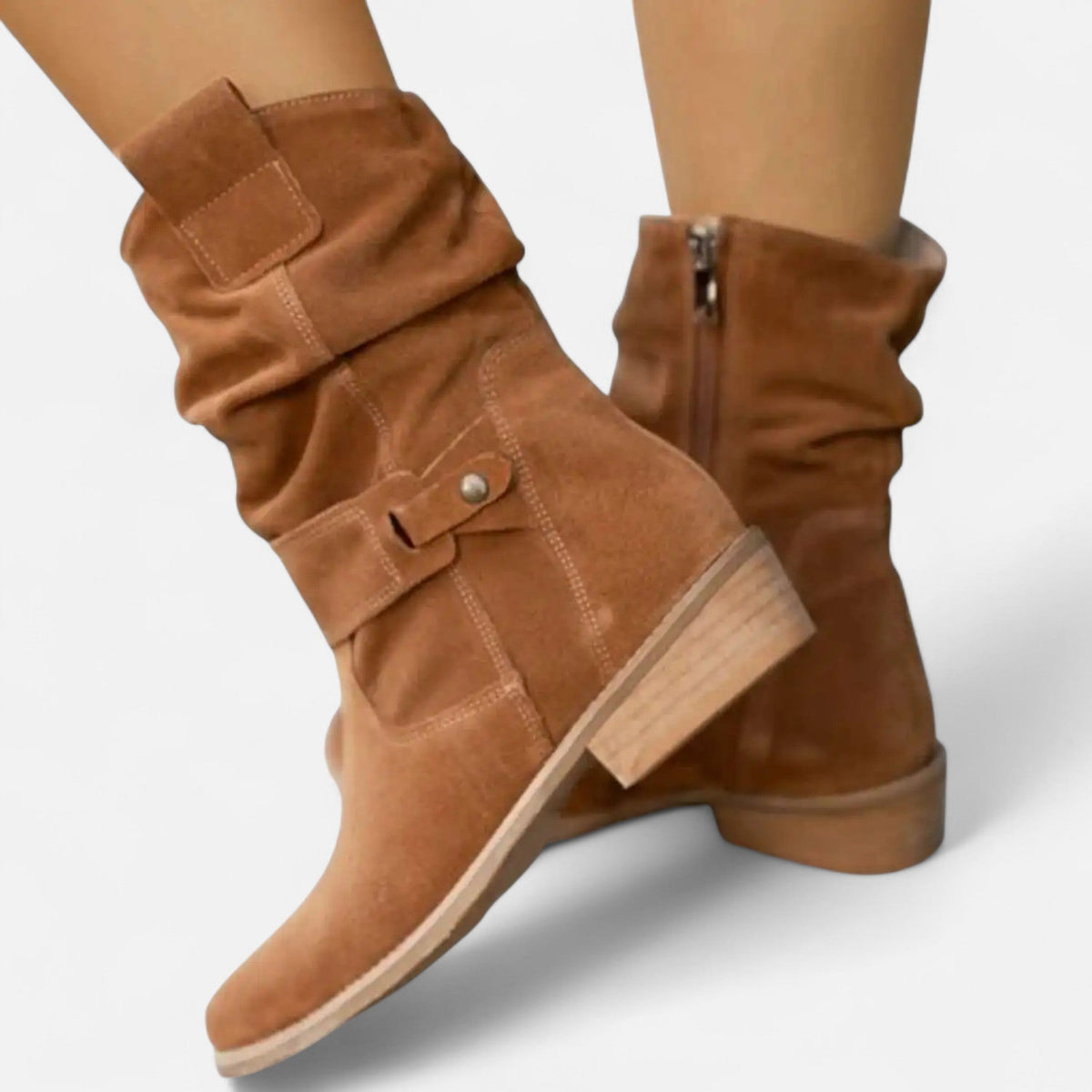 Ancienne Monde | Bottines Femme Tige Souple Style Décontracté Élégant