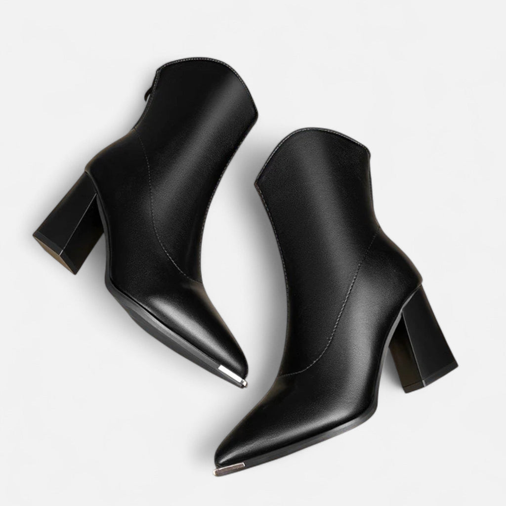 Ancienne Monde | Bottines Femme Cuir Chelsea Talon Haut