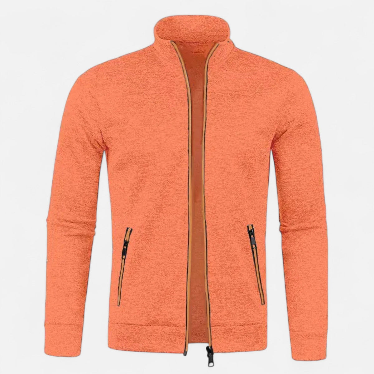 Ancienne Monde | Cardigan Homme en Maille Zippée Élégance Intemporelle