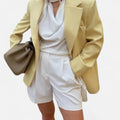 Ancienne Monde | Blazer Femme Oversize Ceinturé Style Élégant