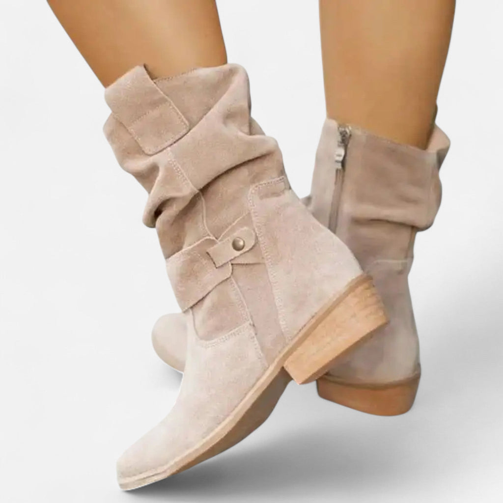 Ancienne Monde | Bottines Femme Tige Souple Style Décontracté Élégant