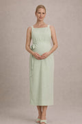 Robe maternité midi empire sans manches