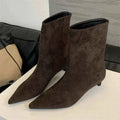 Bottines Femme – Bout Pointu Talon Fin Coupe Élégante Style Intemporel