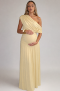 Robe de Maternité Longue Élégante – Coupe Asymétrique Raffinée