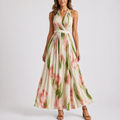 Robe Longue À Motifs Aquarelles
