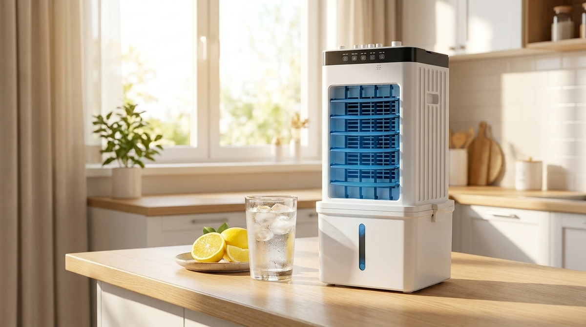 3-in-1 Portable Air Cooler with Remote Control, Large Tank, and Wheels
