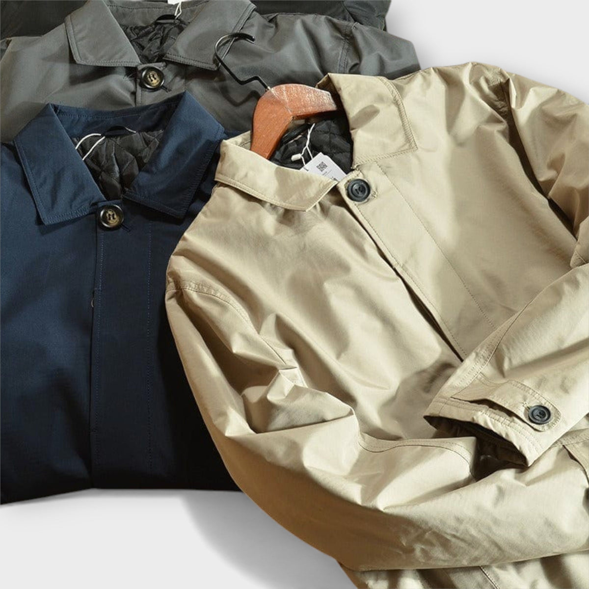 Manteau Homme – Résistant aux Intempéries, Doublure Matelassée & Coupe Ajustée