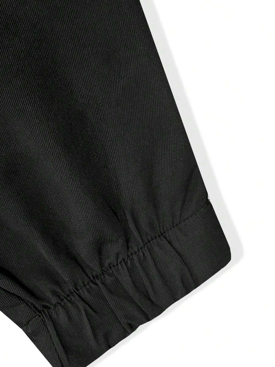 Jogger Cargo Homme – Taille Élastique Poches Latérales Tissu Léger
